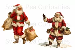 Christmas, Santa, Ephemera, PNG, Junk Journal, clipart Product Image 3