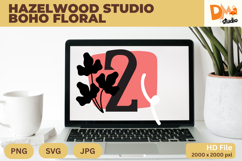 Hazelwood Studio Boho Floral Monogram Product Image 1