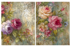 Flowers, Shabby Chic, Papers, Junk Journal Product Image 3