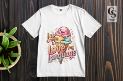 Ice Cream Is My Love Language Clipart Sublimation PNG Product Image 3