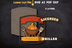 Licensed Griller SVG laser cut files for Glowforge Product Image 3