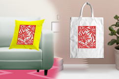 Bold Red Floral Pattern Embroidery Design Product Image 3