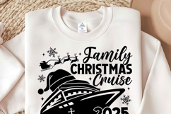 Family Christmas Cruise 2025 SVG | Xmas Family Cruise Shirt Product Image 3