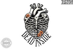 Dead Inside, Halloween Skeleton Sublimation - PNG Design Product Image 1