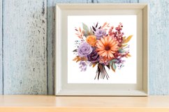 Wedding Flowers Bouquet Clipart, Watercolor Clipart Product Image 3