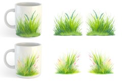 Mug sublimation design with illustration grass Product Image 5