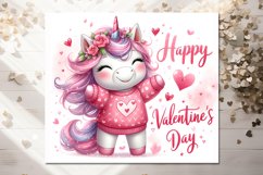 LOVE unicorn | Valentine Sublimation tumbler design PLUS Product Image 3