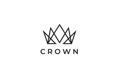 Abstract Crown Logo Design Vector Illustration Product Image 3
