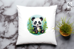 Cute Panda Bear Clipart Sublimation PNG Product Image 3