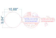 Welcome Halloween SVG laser cut file for Glowforge Product Image 4