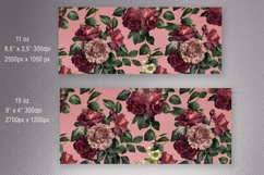 Floral Mug Sublimation 11oz &amp; 15oz | Roses Mug Wrap Product Image 3