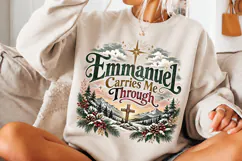 4 Christian Christmas PNG Designs, 4 Christian Inspirational Product Image 3