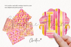 Pink Lemonade Abstract Digital Paper Mini Pack Product Image 3