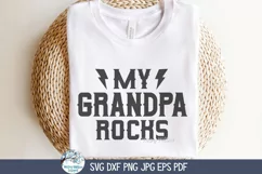 My Grandpa Rocks SVG | Grandfather's Day Tribute Art Product Image 5