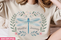 Mindful journey PNG, Positive Dragonfly Sublimation PNG Product Image 3