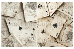 Mixed Media, Grunge, Playing Cards, Papers, Junk Journal Product Image 3
