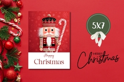 Cartoon Christmas Nutcracker Greeting Card Design Product Image 3
