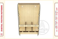 Wine Shelf v3 - laser cutting file - Glowforge ready SVG Product Image 3