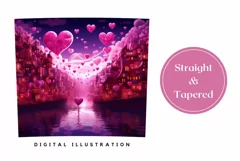 Valentine's Day Tumbler Design, Magic Love Tumbler Wrap Product Image 3