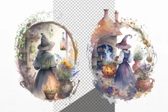 Halloween clipart, Witch clipart, Autumn clipart Product Image 2