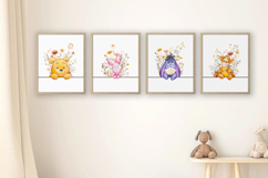 Winnie the Pooh Wall Art Set of 4 Prints Product Image 3