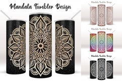 Mandala Tumbler Sublimation, Skinny Tumbler 20 Product Image 5