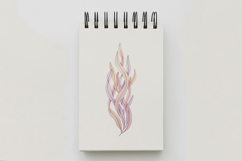 Wavy Ocean Seaweed Pastel Plant Aquatic Flora PNG Summer Product Image 5