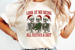 Funny Skeleton Christmas Sublimation, Christmas Png Product Image 3