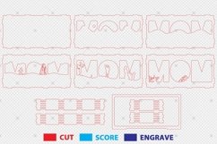 Mom Multilayer Standing Shape, Mom Daughter Svg Product Image 2