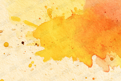 Warm Yellow Orange Watercolor Splash Texture Background Product Image 1