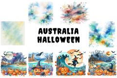 Australia Halloween Watercolor Png Product Image 4
