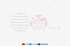 Happy Easter Door Sign SVG File Product Image 2