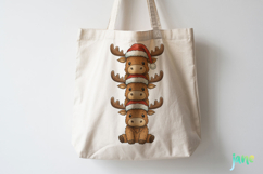 Cute Christmas Animals Stacks PNG Product Image 3