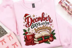December Days Are For Reading PNG, Christmas Books Product Image 4