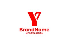 Simple YN Logo Design Vector Product Image 3