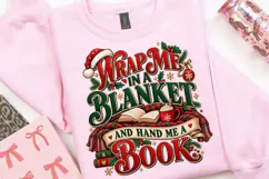 Wrap Me in a Blanket and Hand Me a Book Christmas Design Product Image 3