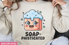 Soap phisticated PNG, Funny Puns Sublimation PNG Product Image 3