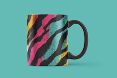 Neon Brush Zebra Digital Paper Product Image 3