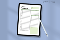 Minimal Daily Planner Canva Template | Aesthetic Printable &amp; Product Image 3