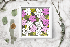 Flower layered paper cut / SVG design / layered papercut Product Image 2
