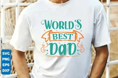 World's best dad SVG Design, Father's Day SVG Design Product Image 3
