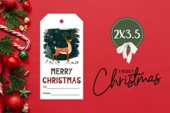 Cozy Winter Gift Tags, Christmas Forest Gift Tag Designs Product Image 3
