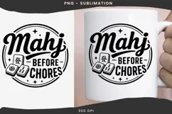 Mahjong quote png design for T-shirts Product Image 3