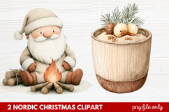 2 Nordic Christmas Clipart | Scandinavian Holiday PNG Product Image 1