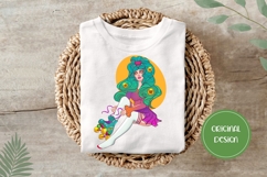 Hand Drawn Summer Girl Illustration, Cartoon Summer Girl PNG Product Image 3