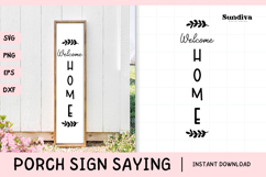 Porch Sign Saying SVG | Welcome Home Product Image 1