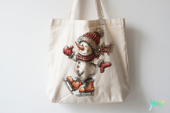 Whimsical Christmas Snowmans Clipart Product Image 3