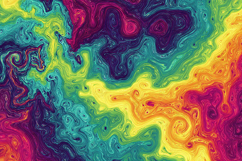 Psychedelic Swirl Marble Abstract Texture Bright Colors Product Image 1