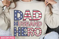 Dad Husband Hero PNG, Fathers Day Sublimation PNG Product Image 3