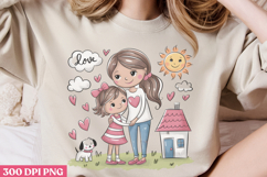 Floral Mama Mom Sublimation PNG Product Image 3